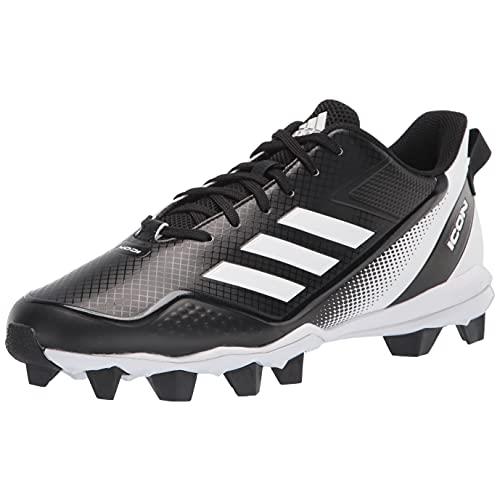 Adidas Men`s Icon 7 Md Baseball Shoe - Choose Sz/col Black/White/White