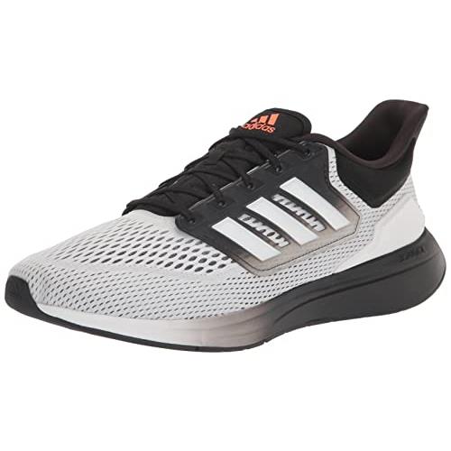 Adidas Men`s Eq21 Running Shoe - Choose Sz/col White/White/Solar Orange