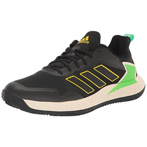Adidas Men`s Defiant Speed Tennis Shoe - Choose Sz/col Black/Black/Beam Yellow (Clay)