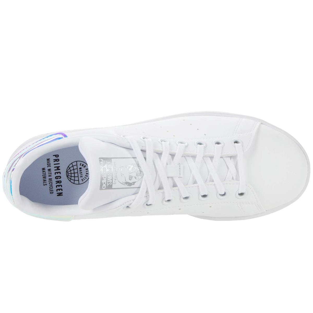 Children Unisex Shoes Adidas Originals Kids Stan Smith Big Kid - White/White/Silver Metallic