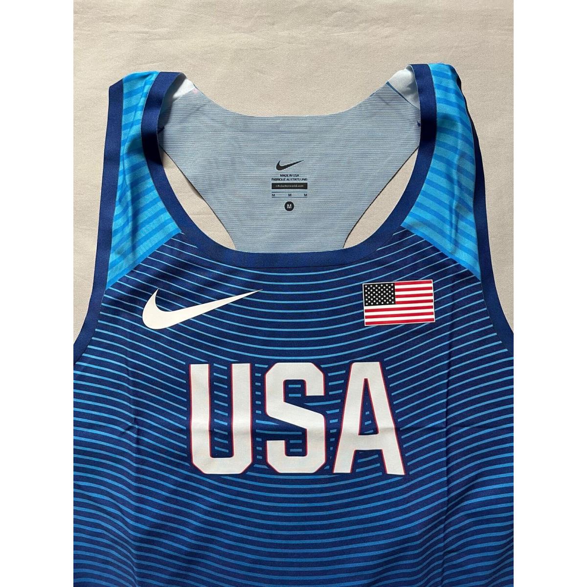 2016 Nike Pro Usa Mid-distance Singlet S M XL Rare | 883212634085 - Nike clothing - Blue | SporTipTop