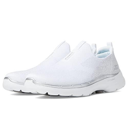 Skechers Women`s Go Walk 6-Glimmering Sneaker - Choose Sz/col White
