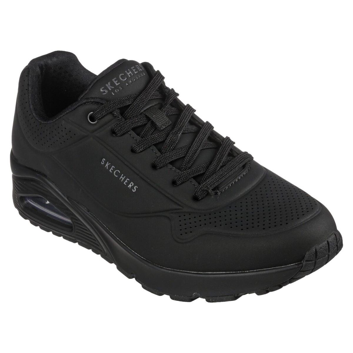 Mens Skechers Street Uno Stand On Air Casual Shoes 52458 /bbk Multi Sizes Black