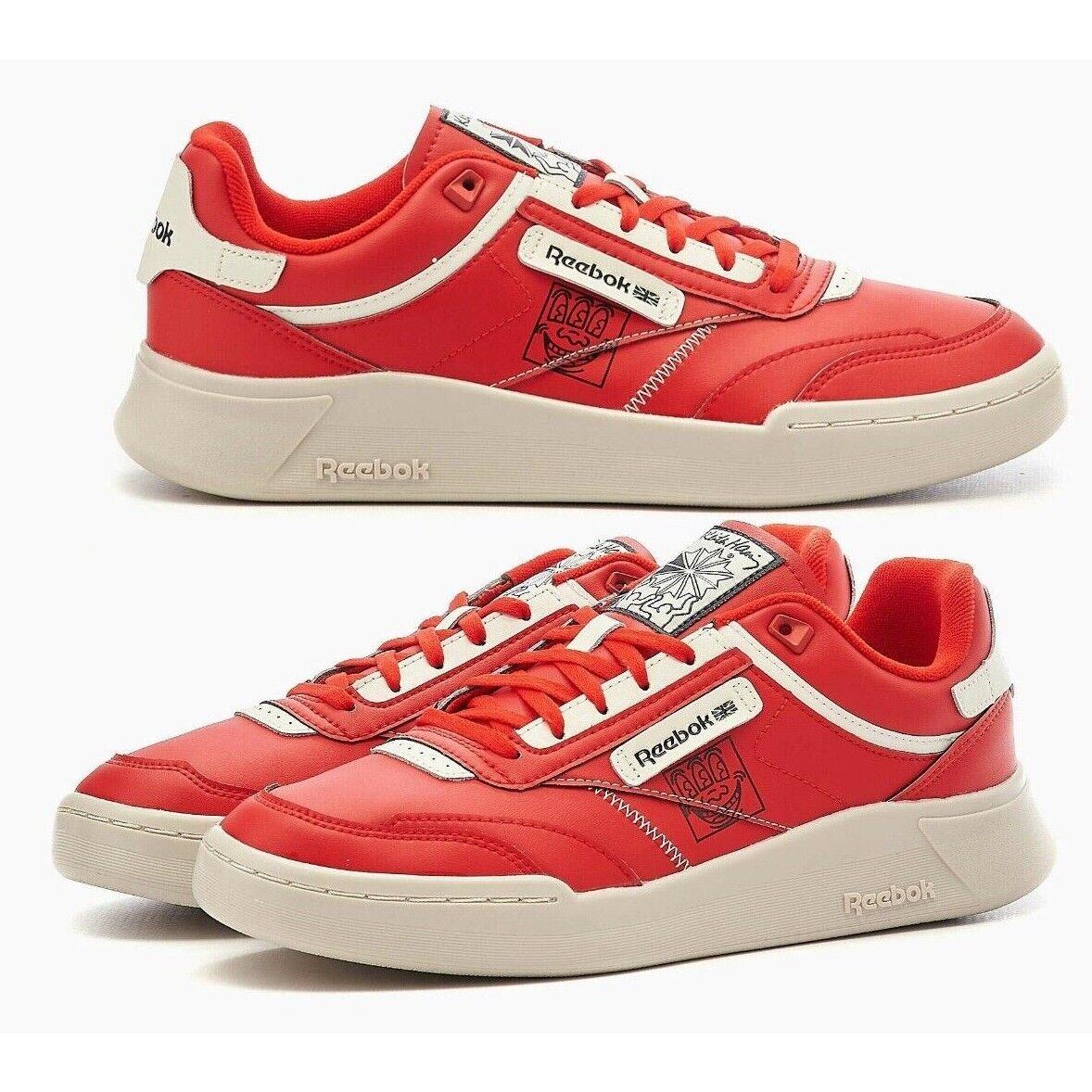 Reebok X Keith Haring Club C Legacy Red/chalk GZ1459 Men`s Tennis Casual Shoes