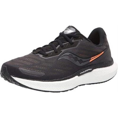 Saucony Men`s Core Triumph 19 Running Shoes Black/white 11 D Medium US