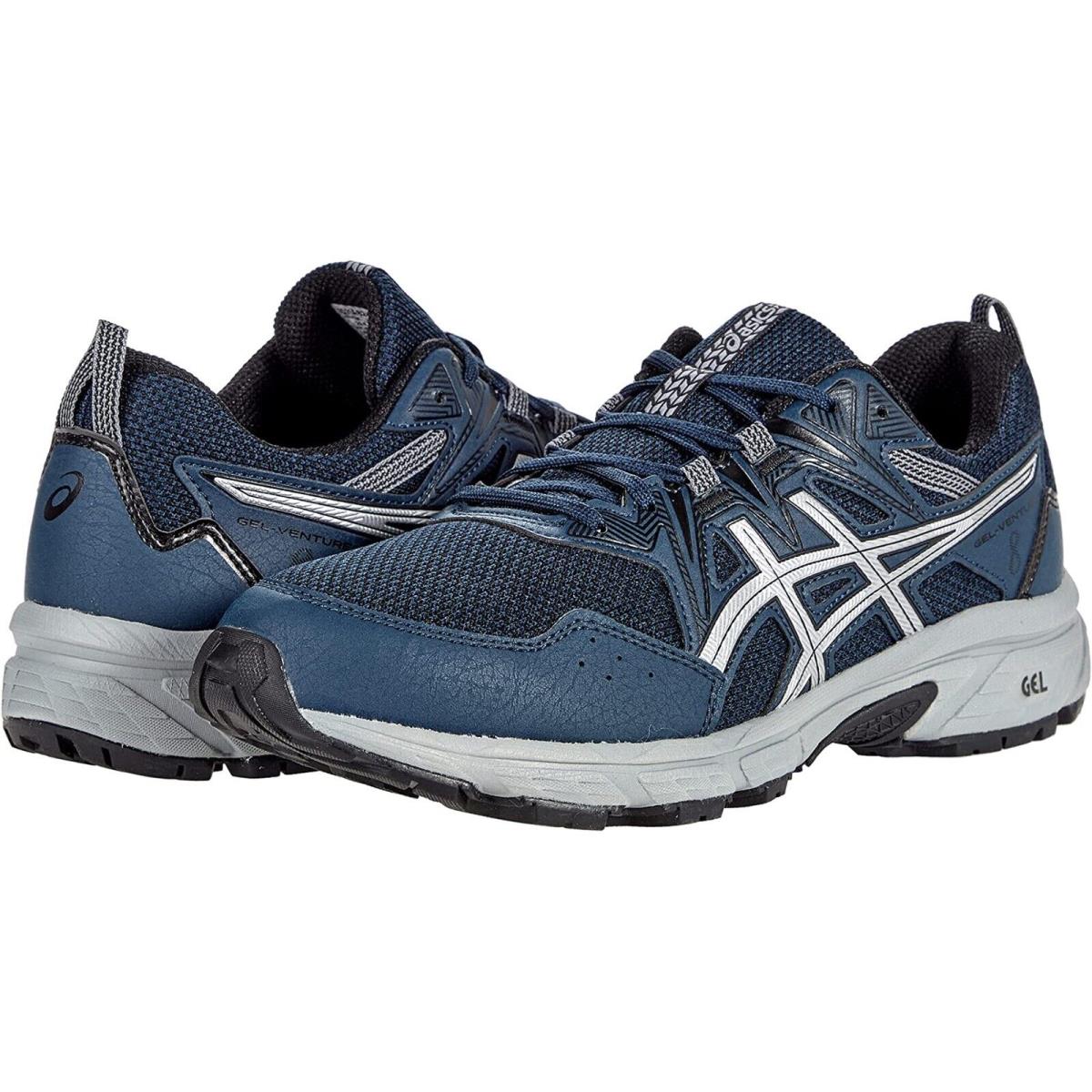 Asics N7804 Mens Dark Blue Gel-venture 8 Trail Running Shoes Size 11 M - Blue