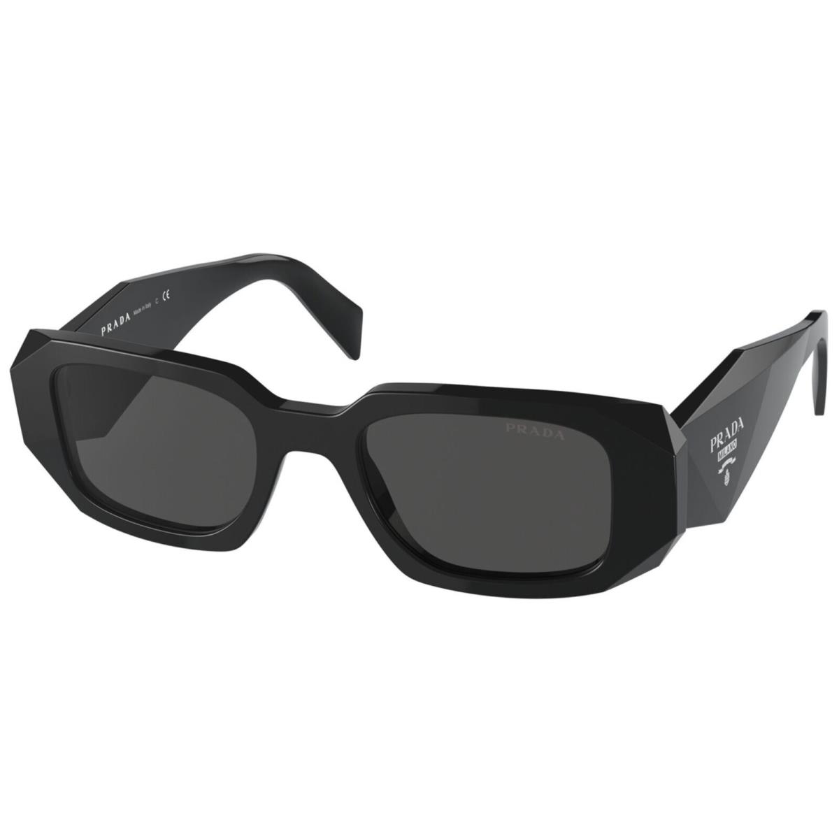 Prada Sunglasses PR 17WS Women Sunglasses Black/dark Grey 49mm
