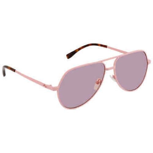 Lacoste Pink Pilot Unisex Sunglasses L250SE 610 60 L250SE 610 60