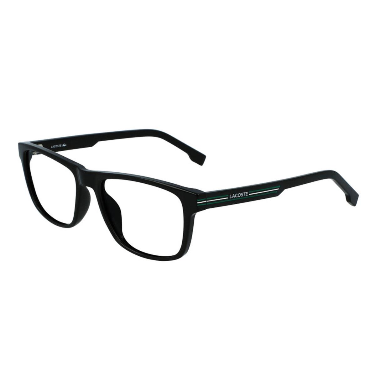Lacoste Rx-able Eyeglasses L2887 001 54-17 145 Black Rectangular Frames