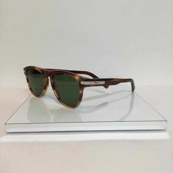 Salvatore Ferragamo 916S 214 Havana/green Plastic Sunglasses 55mm