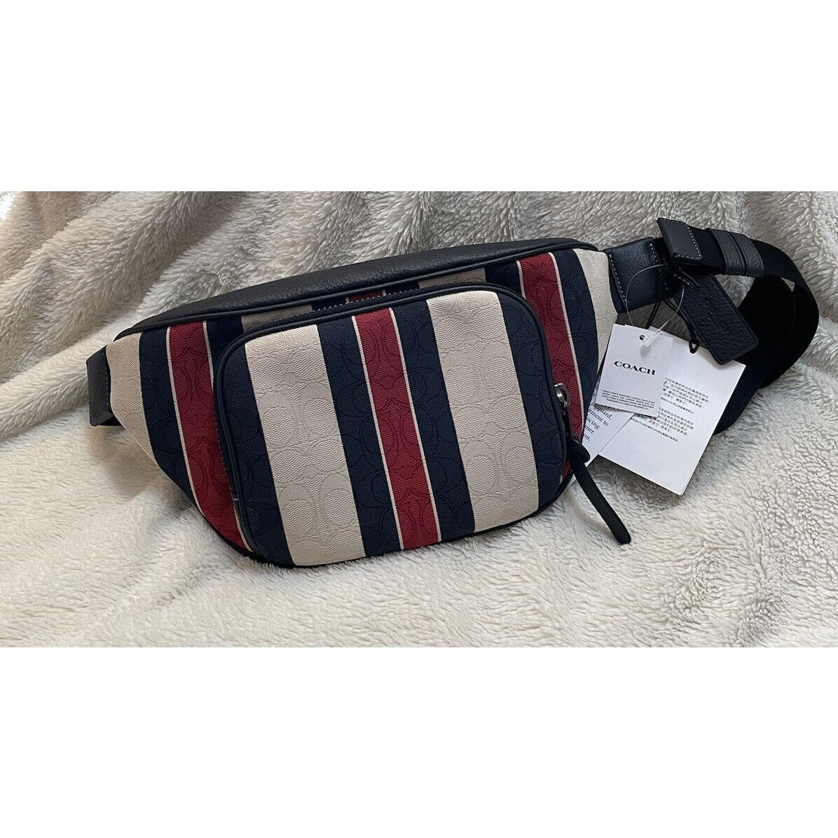 Coach C9966 Thompson offers Belt Bag In Signature Jacquard With Stripes