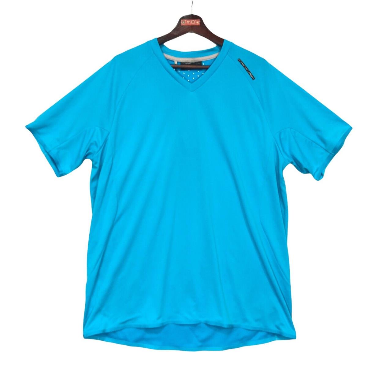 Porsche Design Sport Mens Size XL Bright Blue T-shirt Adidas Climachill Rare