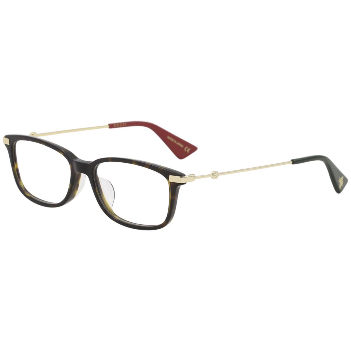 Gucci Eyeglasses GG0112OA GG/0112/OA 002 Havana/gold Full Rim Optical Frame 53mm