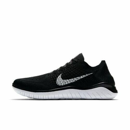 Mens Nike Free RN Flyknit 2018 Running Shoes -black 942838-001 -sz 11.5 -new