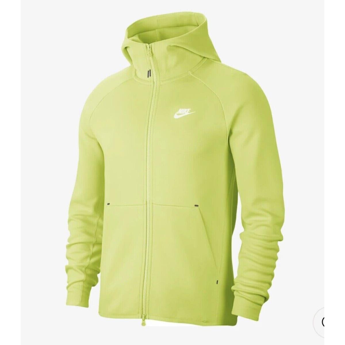 Nike Sportswear Tech Fleece Jacket Size L-tt Extra Tall Windrunner Liquid Lime