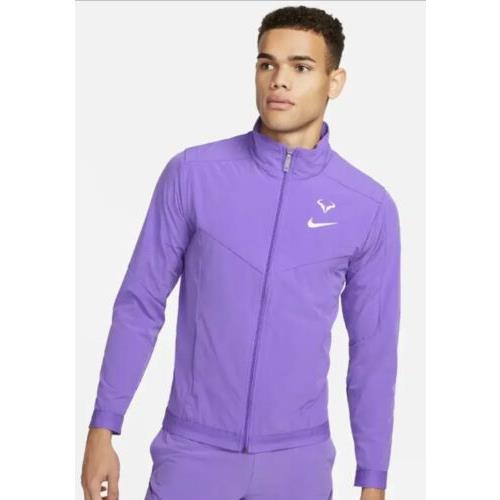Sise Large Nike Nikecourt Rafa Nadal Tennis Jacket Action Grape DD8537-542