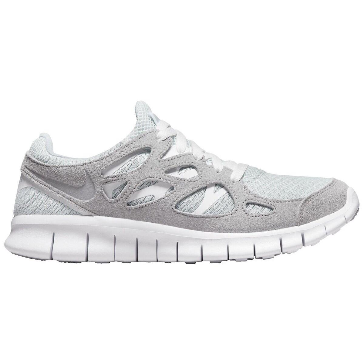 Nike Women`s Free Run 2 Shoes Size US 9.5 M White / Summit White - White