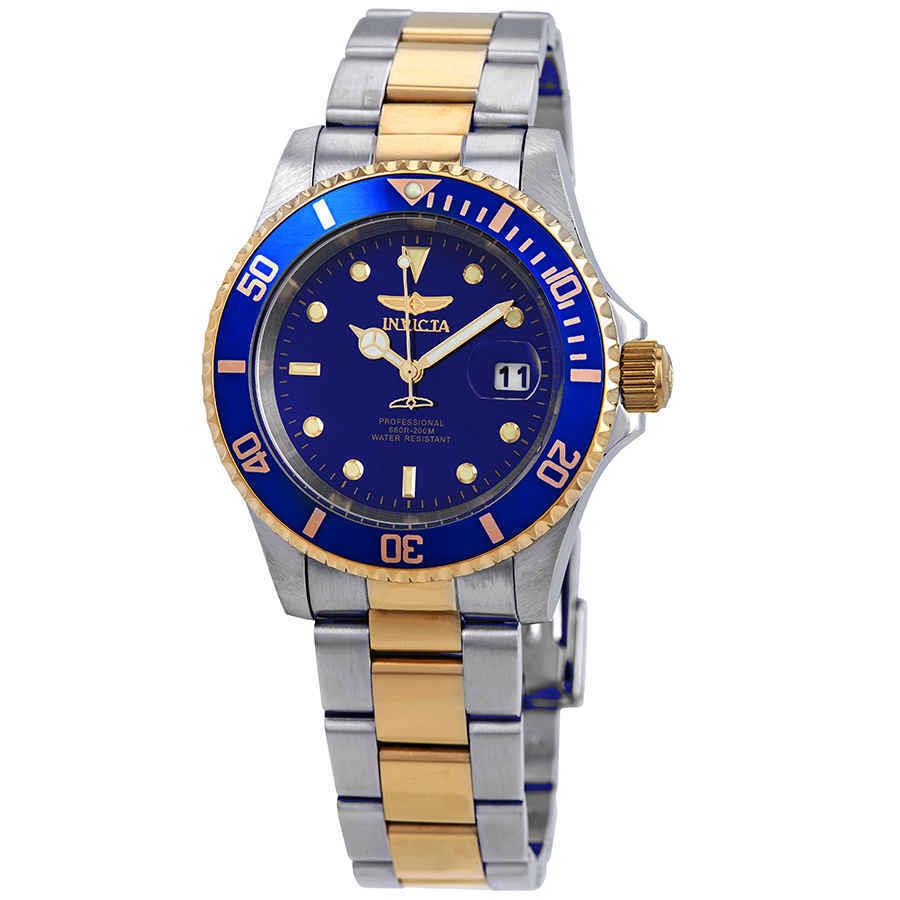 Invicta Pro Diver Blue Dial 40 mm Two-tone Men`s Watch 26972