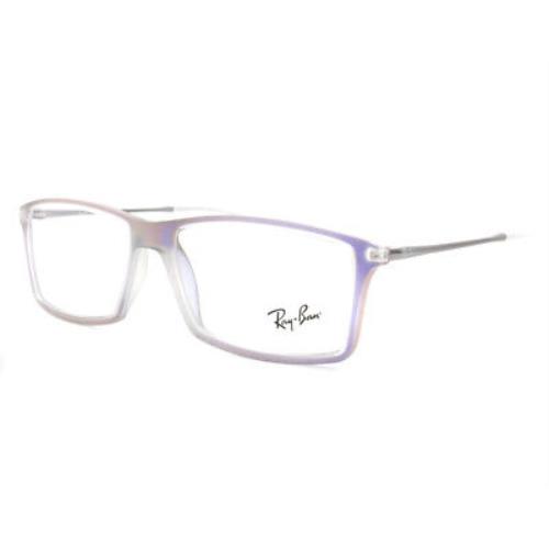 Ray Ban 7021-5498-5500- NO Case Clear/purple Eyeglasses - Frame: Clear/Purple