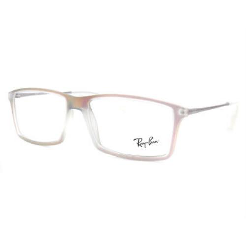 Ray Ban 7021-5497-5500- NO Case Clear/red Eyeglasses - Frame: Clear/Red