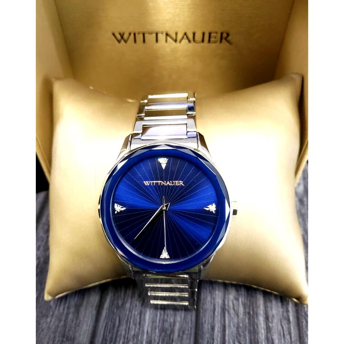 Wittnauer Diamond Accent Watch W/ Blue Dial WN3103