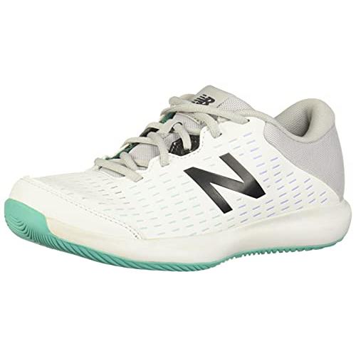 New Balance Women`s 696 V4 Hard Court Tennis Shoe - Choose Sz/col White/Grey/Tidepool
