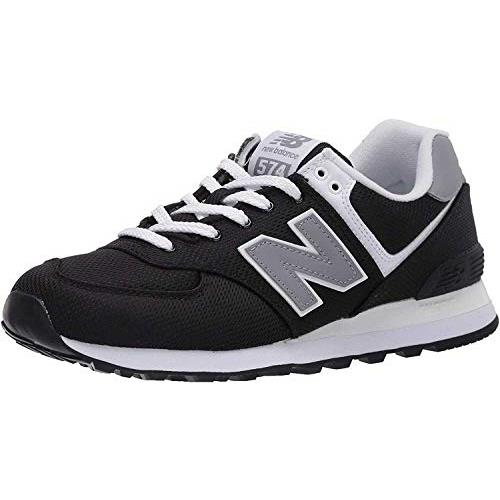 New Balance Men`s 574 V2 Sneaker Option 1 Black/Chromatic Yellow