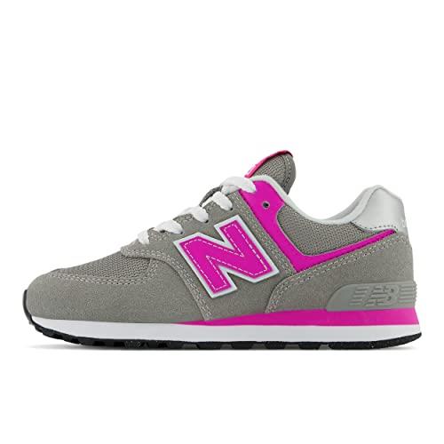 New Balance Unisex-child 574 Core Lace-up Sneaker - Choose Sz/col Grey/Pink
