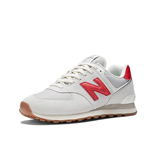 New Balance Unisex-adult 574 V2 Lace-up Sneaker - Choose Sz/col White/Red