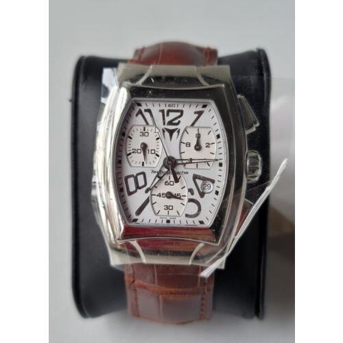 Technomarine Watch Swiss Technosquare TSC99-1025P Chrono Alligator Band Unisex