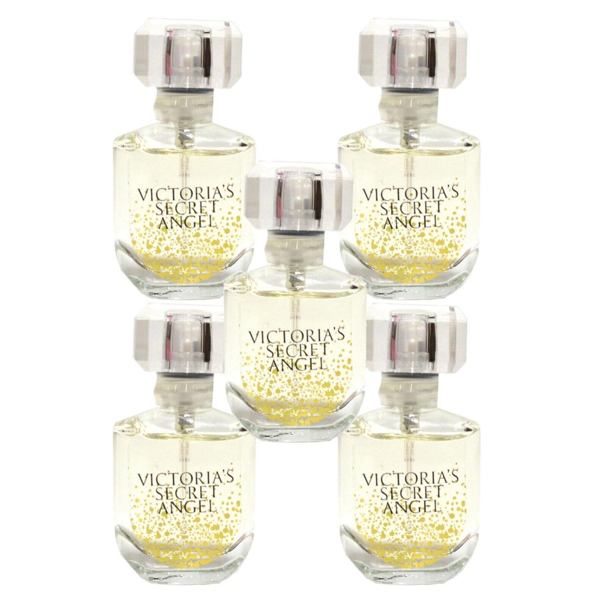 Victoria`s Secret Perfume Gift Set 5 Piece Fragrance Eau De Parfum .25 Oz All Angel Gold