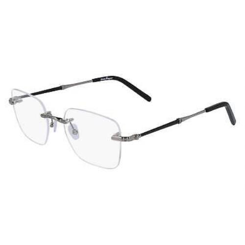Salvatore Ferragamo SF2193-035-52 Shiny Gunmetal 52mm Eyeglasses