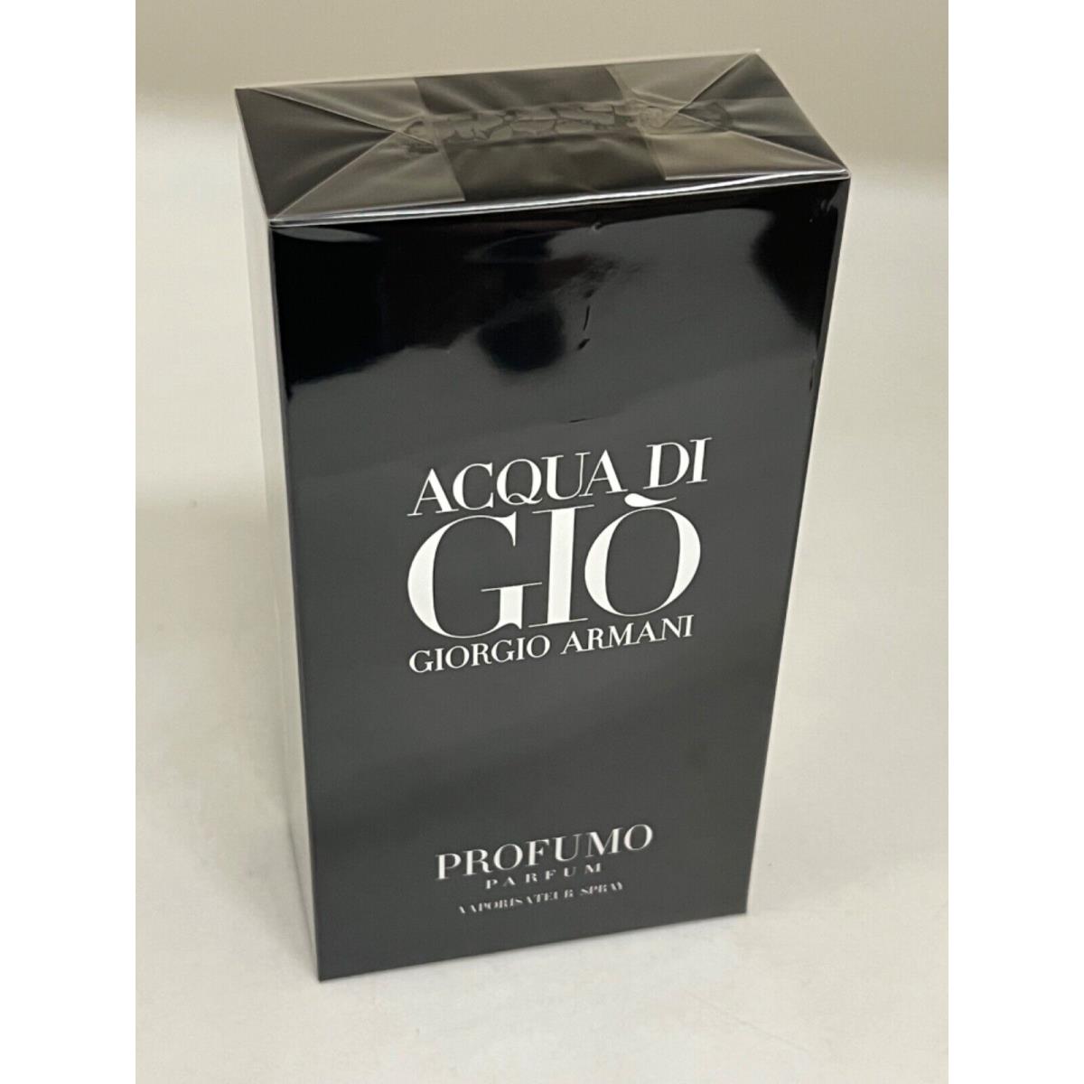 Acqua Di Gio Profumo by Giorgio Armani 6.08 oz Parfum Cologne For Men