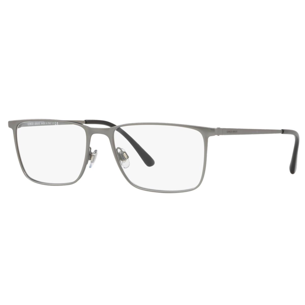 Giorgio Armani Eyeglasses AR 5080 3003 55-17 Matte Silver Rectangular Frames