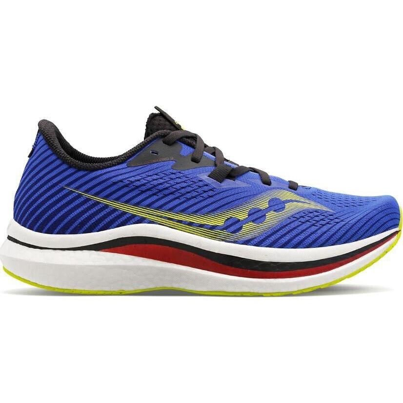 Saucony Men`s S20687-25 Endorphin Pro 2 Running Sneaker Shoes Blue Raz/acid