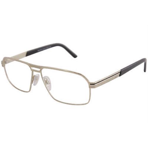 Cazal Men`s Eyeglasses 7070 001 Gold Full Rim Titanium Optical Frame 59-mm