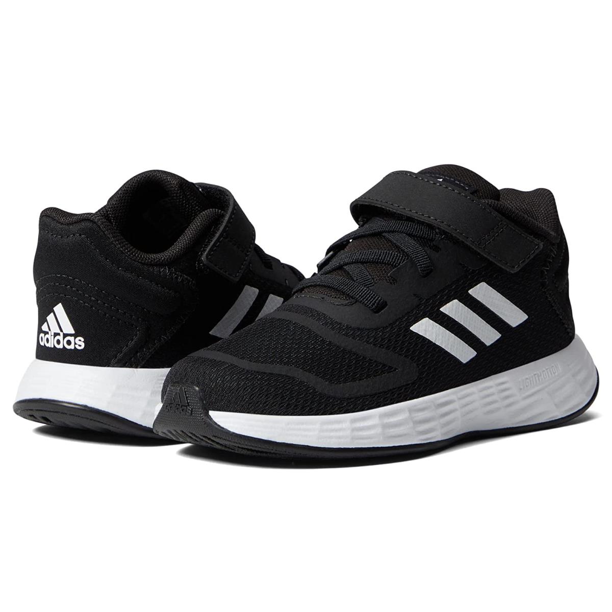 Children Unisex Sneakers Athletic Shoes Adidas Kids Duramo 10 Toddler Black/White/Black