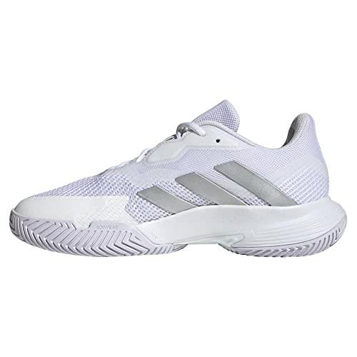 Adidas Women`s Courtjam Control Tennis Shoe - Choose Sz/col White/Silver Metallic/White