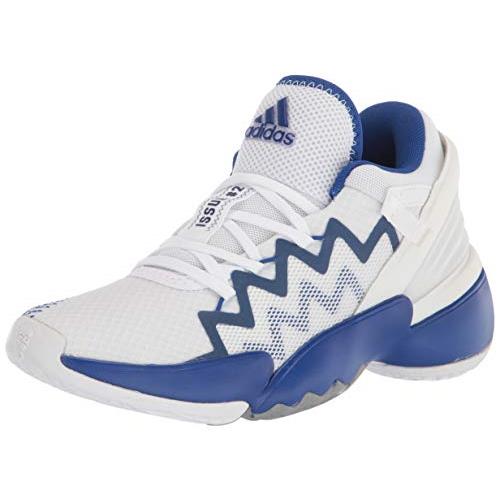 Adidas Unisex-adult D.o.n. Issue 2 Indoor Court Sh Option 3 White/Team Royal Blue