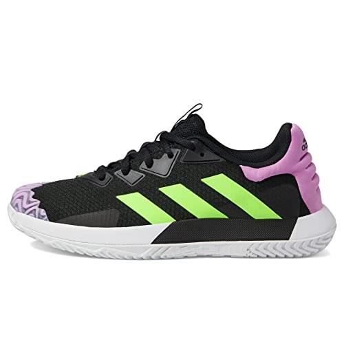Adidas Men`s Solematch Control Tennis Shoe - Choose Sz/col Black/Signal Green/Pulse Lilac