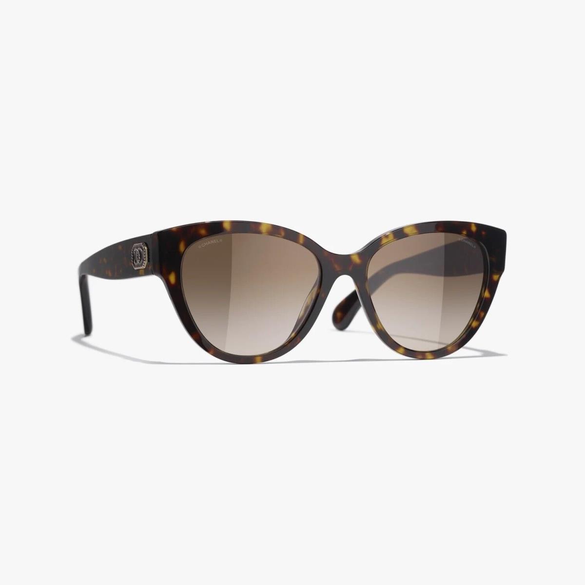 Chanel 5477-A C714/S6 Dark Tortoise Cat Eye Sunglasses - Italy