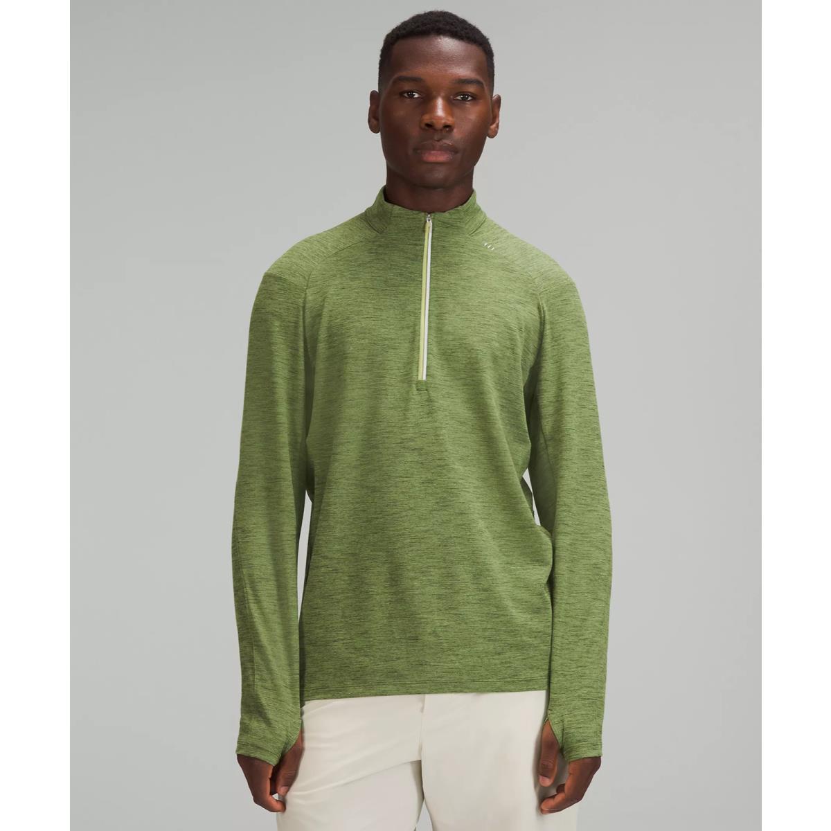 Lululemon Surge Warm 1/2 Zip Pullover - Men`s Medium Green
