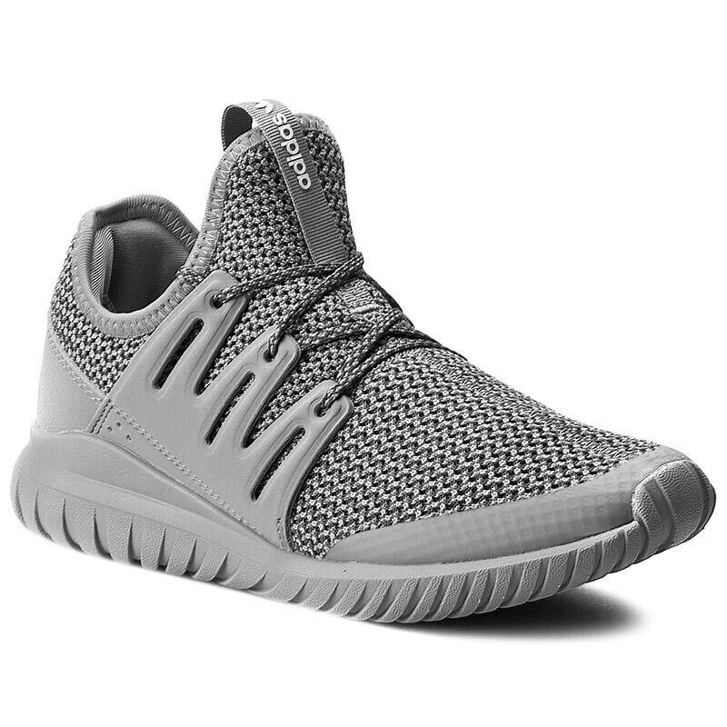 Adidas Tubular Radial J S76022 Youth Grey Running Sneaker Shoes Size 5.5Y HS4103 - Gray