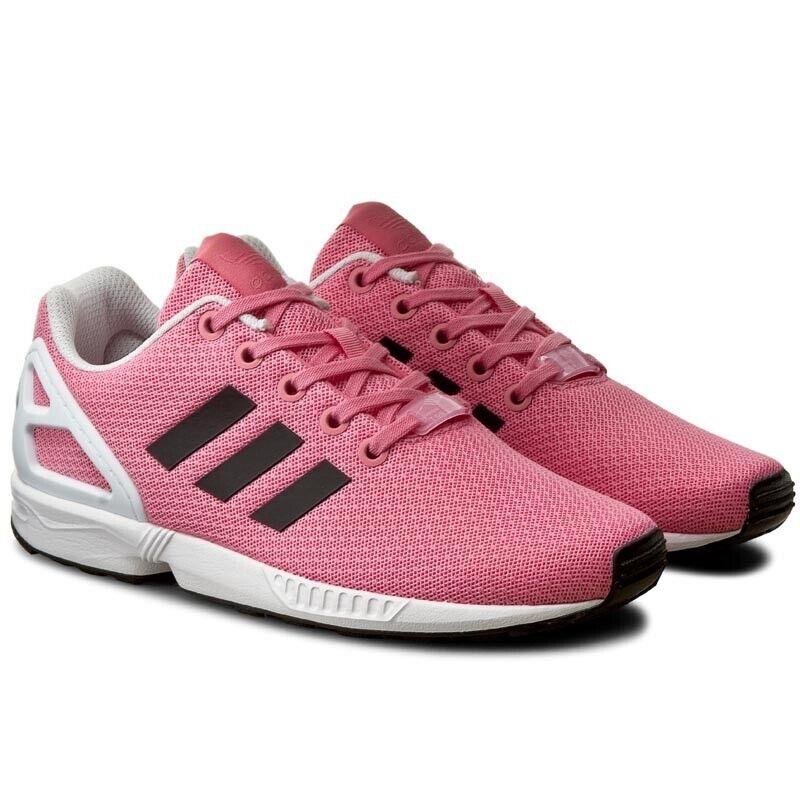Adidas ZX Flux J BB2409 Youth Kids Pink White Running Shoes Size US 6Y HS4079 - Pink & White