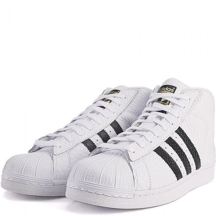 Adidas Pro Model Animal S75068 Men White/black Leather Sneaker Shoes 11.5 HS4172