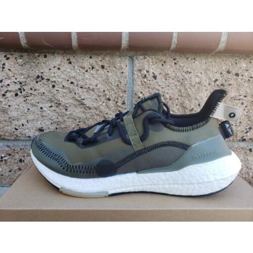 Adidas Ultraboost 21 x Parley Focus Olive Core Black Green G55649 Men`s Size 10