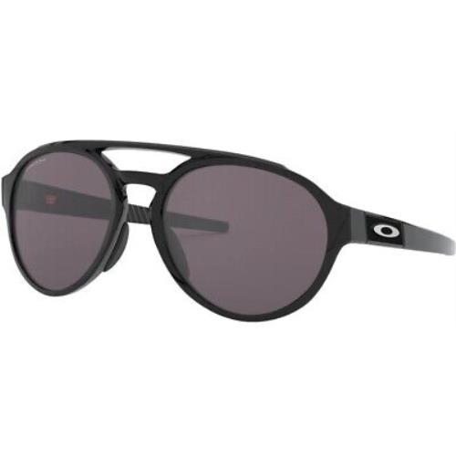 Oakley Forager OO9421-0158 Polished Black Sunglasses w/ Prizm Grey Lens - Black, Grey