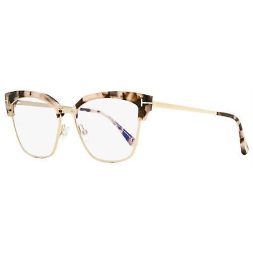 Tom Ford Blue Block Eyeglasses TF5547B 054 Gold/rose Havana 54mm FT5547