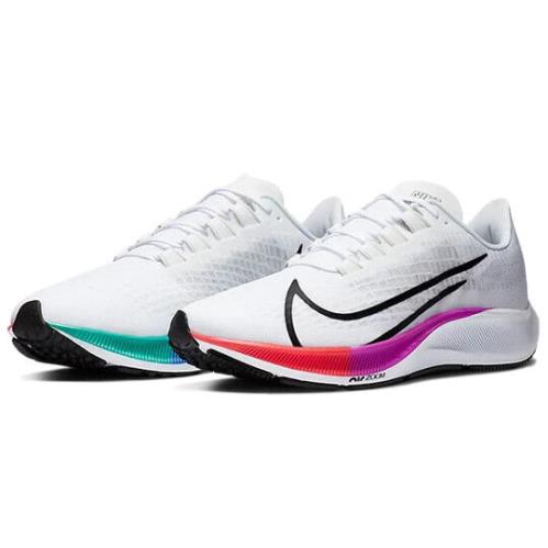 Nike Air Zoom Pegasus 37 Mens Size 11.5 Shoes BQ9646 103 White Multicol - Multicolor