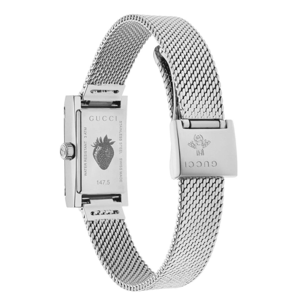 Ladies` Gucci G-frame Stainless Steel Slim Watch YA147510